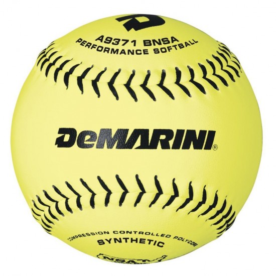 DeMarini NSA OS 11" 52/275 Synthetic Slowpitch Softballs: WTA9371BNSA - Diamond Sport Gear